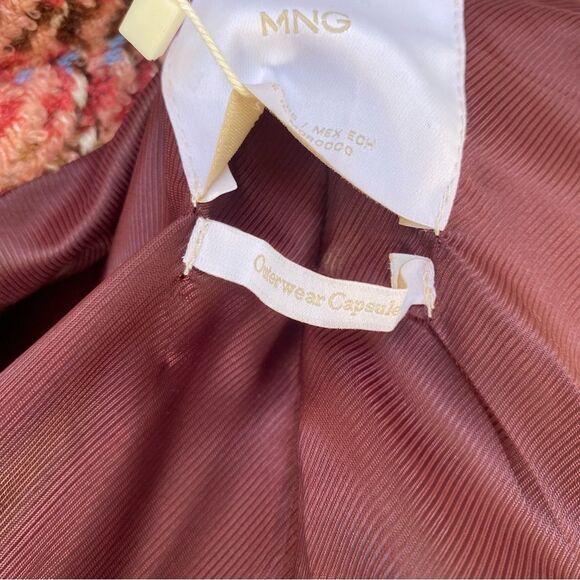 Mango Checked tweed coat size XS NWT - Picture 10 of 15